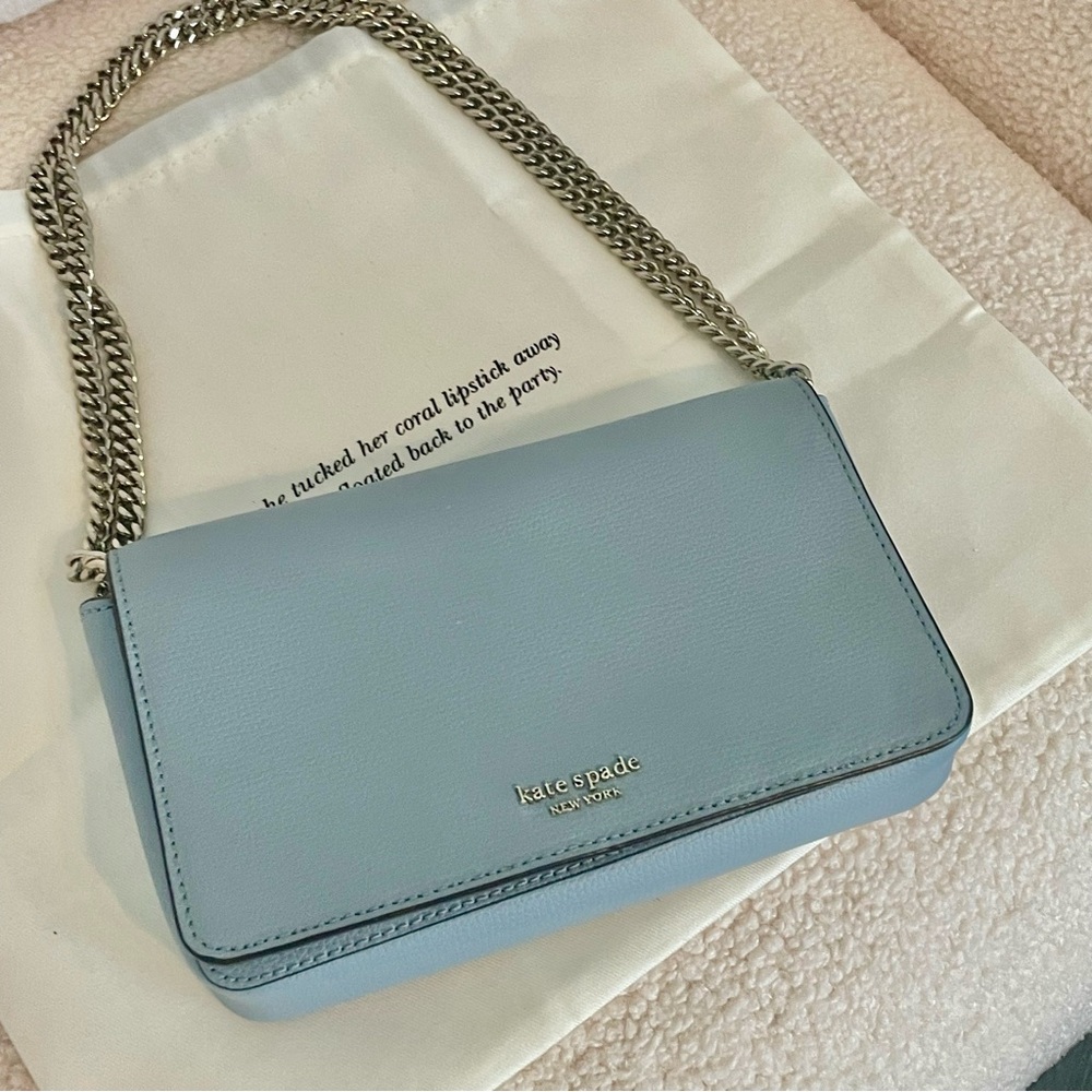Blue Kate Spade Chain Crossbody